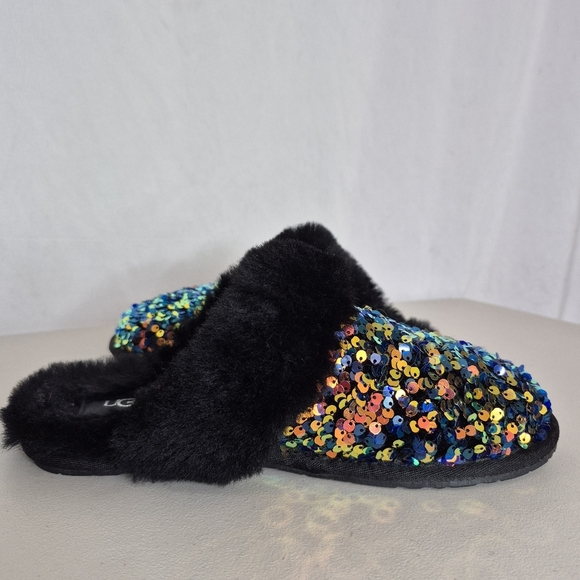 UGG Australia Scuffette II Stellar Multicolored Sequin Slip-On Slippers - Size 8 - Picture 4 of 14